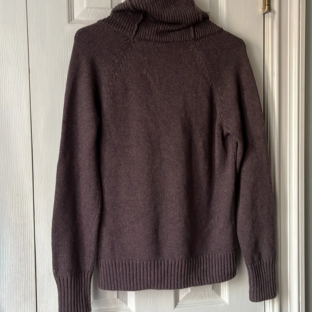 Columbia lavender drawstring cowl neck sweater size Large - Picture 4 of 9